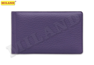 Визитница горизонтальная, мягкая экокожа МАТОВАЯ СИРЕНЬ /Стандарт/ 20 листов 40 карт ВЦ-9781