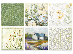 /Love2art/   Салфетки бумажные ассорти   SDS №88   33 x 33   6 шт. /Цветущий луг/ (10131010/260222/3