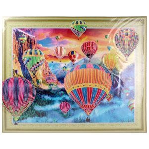DV-12412-19 Алмазная живопись /Darvish/ 40*50см  Полёты воздушных шаров