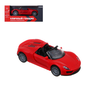 ИГРОЛЕНД Машина /Уличный гонщик/, инерция, двери открываются, ABS, 15х6,5х7,7 см, 8 диз (10702070/30