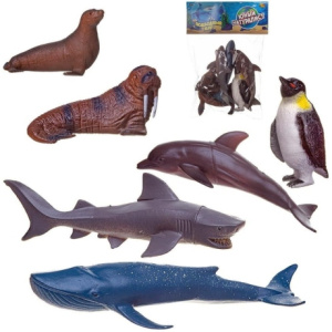 Игровой набор Фигурки морских животных, 6 штук