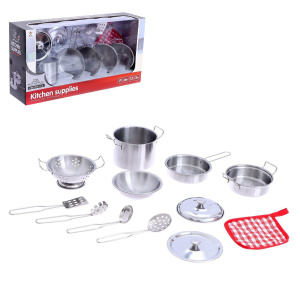 Набор детской металлической посуды /Готовим обед, 12 предметов