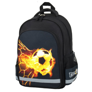 Рюкзак ПИФАГОР SCHOOL для начальной школы, /Fire goal/, 38x28х14 см, 270658