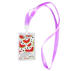 Бейдж на ленте вертикальный