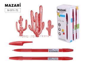 Ручка шариковая ULTRA, КРАСНАЯ, чернила на масляной основе, игольчатый пиш.узел 1.0мм, корпус пласти