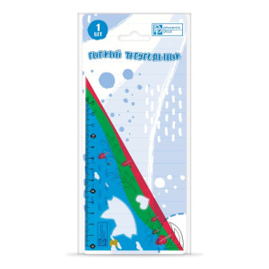 Треугольник , арт.52672/ 50 РАЗНОЦВЕТНЫЙ (13 см, ПВХ, УФ-печать, фигурная вырубка, подложка из мелов
