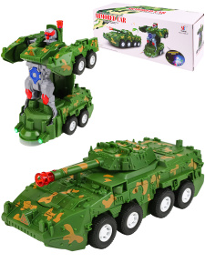 Танк-трансформер /Армия-1/ (свет,звук,бат.3шт.АА не в компл.,в коробке) (Арт. 1895937)