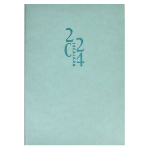 Еженедельник датированный 2024 ESCALADA, А5, 80 л., арт. 63851/ 15 ГОУТСКИН МЯТНЫЙ (кожзам: 146x211 