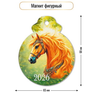Магнит фигурный 2026