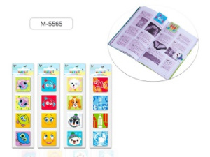 Набор закладок магнитных, 4 шт., 4х8см, ассорти дизайнов, ОПП- упаковка