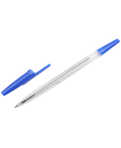 TM/Profit/Ручка шариковая /КЛАССИКА/ СИНЯЯ (РШ-3157) d=0,7, прозрачный корпус, кратно 30,шк