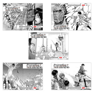 АЛЬБОМ для рисования SketchBook 30л А4ф 100г/кв.м на скобе серия -Атака Титанов_Манга-