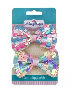 Набор резинок, бантики /Дискотека/ 2 шт., 8 см.