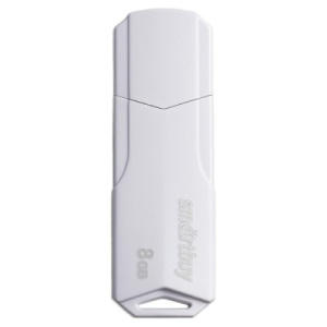 Память Smart Buy /Clue/  8GB, USB 2.0 Flash Drive, белый SB8GBCLU-W