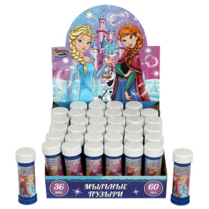 Мыльные пузыри /принцессы/ 60мл, дисп.23*23*11см ИГРАЕМ ВМЕСТЕ уп-36шт в кор.6уп