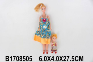 Беременная кукла (28см) Дружная семья 2 (с малышкой) (арт. 1708505)