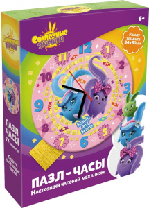 Солнечные зайчики.Пазл Часы.77Эл.Умницы и красавицы! 06610