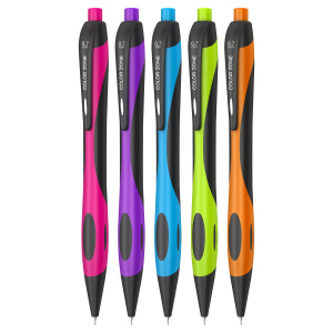 Ручка шариковая автоматическая /ColorZone/, 0,7мм, синяя, корпус ассорти CBm_70950 (10702070/031025/