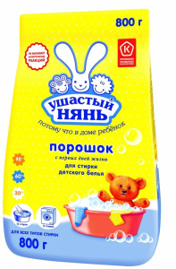 Стиральный порошок Ушастый нянь 800г, арт. 01012