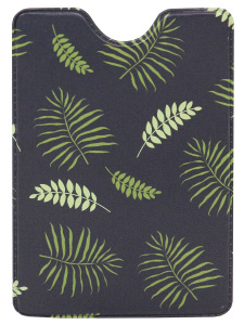 Обложка на пропуск/проездной /Листья папоротника/ ПВХ ОП-9574