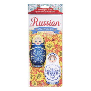 Конверт путешественника Хохлома для документов, из ПВХ / 20,5х22см арт.77118