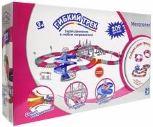 Трек гибкий Мегаполис 209 дет. мост парковка-разворот стрелка машинка