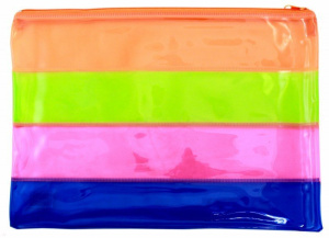 Папка для тетрадей FARBIG 3, на молнии, размер 36х26см, ПВХ