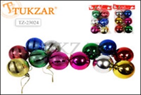 Елочные игрушки /ШАРЫ/ с рисунком, цветные , 6шт, в ассортименте,D-5.5см (10702070/230920/0230282/3,