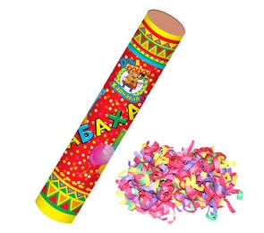 Хлопушка. Бабахалка. Серпантин (бумажный) 30 см. Х-1476