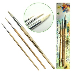 Кисти набор 506-3 , 3шт, коза круглые:  №1,3,6 J.Otten /1 /48 /480 (10702070/230618/0085237, Китай)