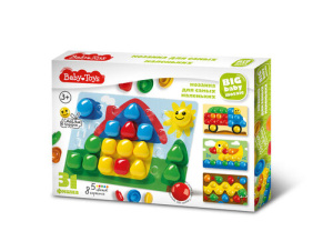 Мозаика для самых маленьких /Домик/ d40/5 цв/31 эл Baby Toys