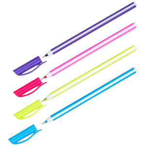 Ручка шариковая OfficeSpace /Caramelka/синяя, 0,6мм, на масляной основе, штрих-код BPCRM_43174 (1021