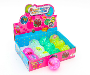 Мяч световой  6,5 см /МОРСКОЙ/ (12 шт. в шоу-боксе) (арт. T145) кратно 12