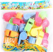 Свистки на шнурке, цена указана за 1 шт, продаются набором 24 шт.