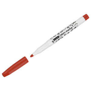 Маркер для ткани Luxor /Fabric/ красный, пулевидный, 1-2мм (10228020/100225/5019179/4, Китайская Нар