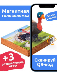 Магнитная головоломка по системе раннего развития /Индюк