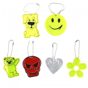 Брелок светоотражающий БЕЗОПАСНОСТЬ, фигурный, ОПП- упаковка с подвесом