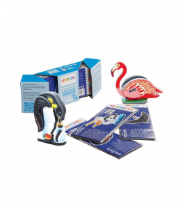 /Птицы/. Набор из 8 пазлов. Игра настольно-печатная /Объемные пазлы/