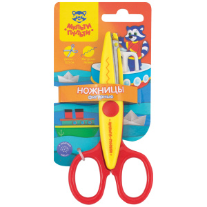 Ножницы детские фигурные Мульти-Пульти /Приключения Енота/ 13,5см, европодвес MS_15982 (10702070/090