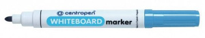 Маркер стираемый для белой доски ГОЛУБОЙ CENTROPEN /Dry-Wipe/, круглый наконечник, 2,5 мм, 8559, 5 8