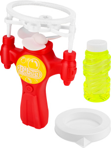 Генератор мыльных пузырей 115 мл (Арт. МПЗ-0039), на батарейках, цвет красный