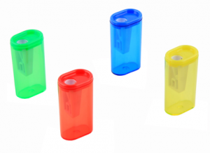 TM/Profit/Точилка для карандашей 1 отв (ТК-5606) пластмассовая с конт,в картон. короб,ассорти,крат24