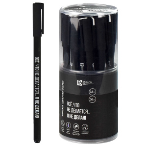 Ручка шариковая арт. 67416 / 30 ФРАЗЫ С ХАРАКТЕРОМ (ПВХ тубус, 30 шт., неавтоматическая, 7x150 мм, ц