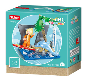 Конструктор пластиковый Sluban /Лето/(101 деталей) ( Арт. M38-B0989B)