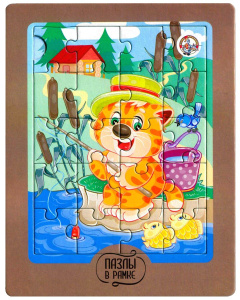 Пазлы в рамке /Котик/ 20 эл (18,5х14,5см)