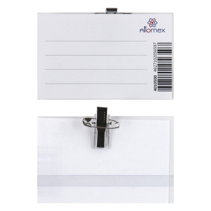 бейджик пвх с булавкой и клипом