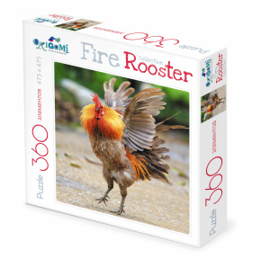 Огненный Петух.Пазл.360Эл.Бойцовый петух.02628
