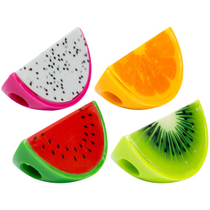 Точилка ArtSpace /Фрукты/, 1 отверстие, контейнер, ассорти SH_19213