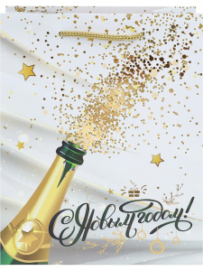 Dream Cards Пакет подар.с мат.лам.и тис.ф.18x23x10см(M)Брызги шампанского,190г(собс.раз.) ПКП-6642