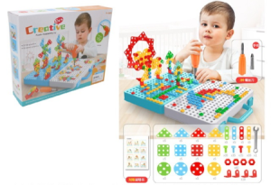 Конструктор с инструментами /Creative Box/: 275 деталей отвертка, гаечный ключ арт. 1000333